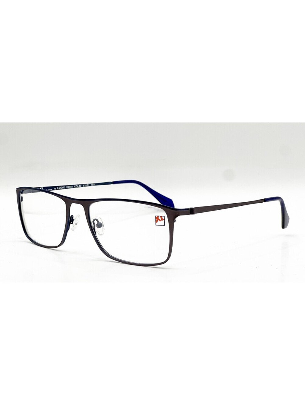 C-Zone U2501 Col.80 Black Blue Gray Authentic Eyeglasses 61-21-150